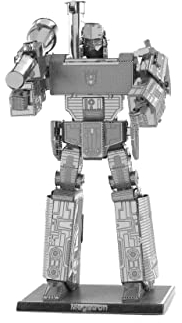 Fascinations Metal Earth MMS303 - 502680, Transformers Megatron, Konstruktionsspielzeug, 2 Metallplatinen, ab 14 Jahren