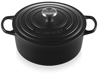 Le Creuset Signature Cast Iron Round Casserole, 26 cm - Satin Black