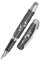 Online Füller College Silver Phoenix, Tinten-Füller für Rechtshänder, ergonomisches Griffstück, hochwertige Iridium-Feder medium, Standard-Tintenpatronen, inkl. Kombipatrone blau, Allergiker geeignet