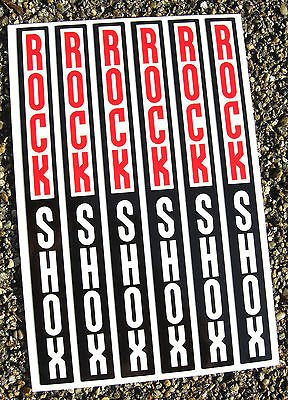 ROCKSHOX style Mountainbike MTB Fahrrad GABEL ABGESTUFT LOGO-Aufkleber-Sticker
