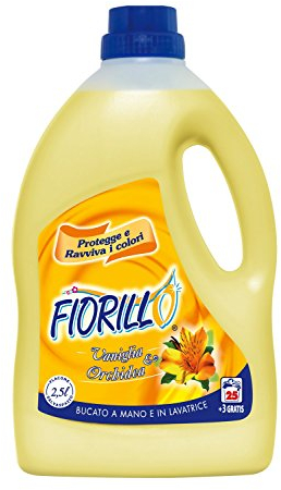 FIORILLO Detersivo per Bucato a Mano e in Lavatrice (Vaniglia e Orchidea, 2,5 Lt)