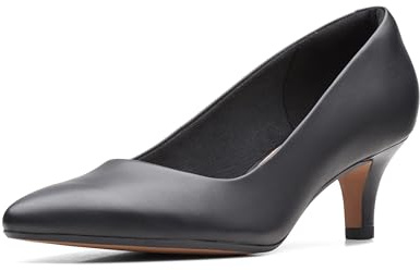 Clarks Linvale Jerica Pumps, Pelle Nera., 41.5 EU Weit