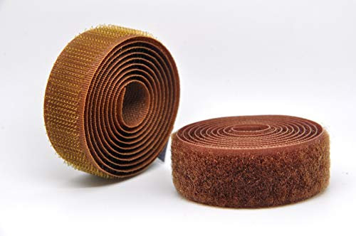 Havana - Cinta de velcro para coser (20 mm), color marrón claro, marca Alfatex® suministrada por Velcro Companies, varias longitudes (longitud: 1 m)