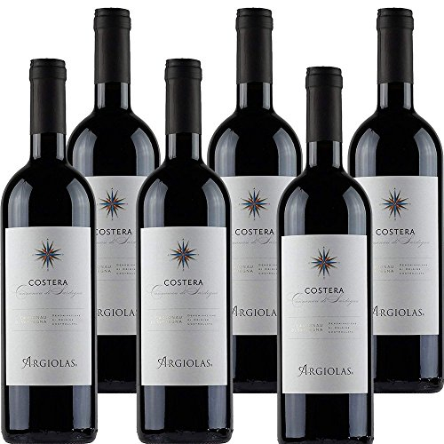 Cannonau di Sardegna Doc | Argiolas Costera | Confezione da 6 Bottiglie da 75 Cl | Vino Rosso Italiano | Idea Regalo