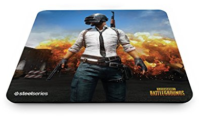 SteelSeries QcK+, Tapis de souris Gaming - 450mm x 400mm x 4mm - Tissu - Base en gomme - PUBG Erangel