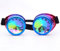 ZAIQUN Brille mit Steampunk Kaleidoskop Rave, Regenbogen-Kristallgläsern