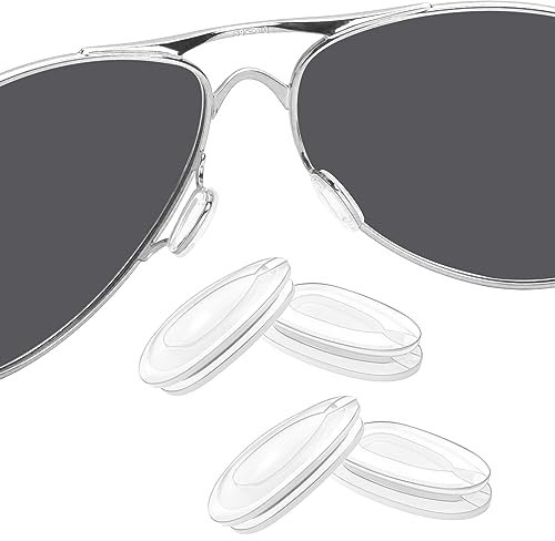 BlazerBuck Clear Replacement Nose Piece Pads for Oakley Feedback Sunglass OO4079-2 Pairs