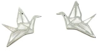 Ohrstecker Origami Vogel Stecker silbern Ohrringe Juvelato