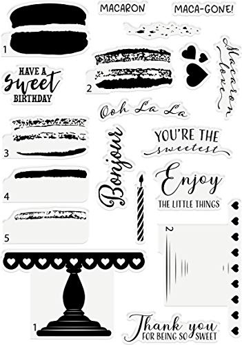 Crafter's Companion Gemini-Stamp & Die-Marvellous Macarons, One Colour, One Size