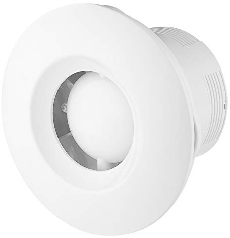 VONLIS Badlüfter Ventilator Wand Decke Niederspannung rund Ø 100 mm Standard + Rückstaukl.