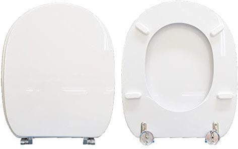 Alba Vitruvit toilet seat wood coated in white polyester resin