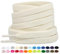 Stepace 2 Pares - Cordones Planos para Zapatos, 8mm de Ancho, Cordones Premium de Reemplazo para Zapatillas, Atletismo, Zapatos Casuales Desnudo Marfil 180cm