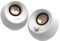 Creative Pebble V3 Minimalistic 2.0 - Altavoces de Escritorio USB-C con Audio USB, Mejora de diálogo Claro, Bluetooth 5.0, 8 W RMS con Potencia máxima de 16 W, convertidor USB-A Incluido (Blanco)