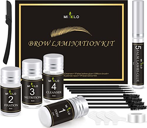 NAOLVE Augenbrauen Lifting Set, Brow Lifting Set, Wasserdicht Langlebiges Styling, Eyebrow Lifting Set Professioneller Augenbrauen Laminierung Set Easy für Anfänger