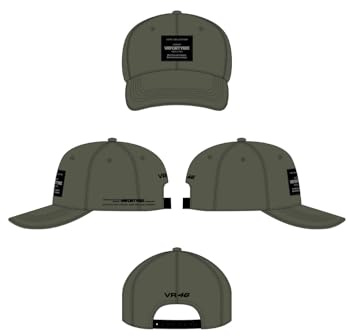 Valentino Rossi Core Mid Visor Cap,Olive Green,One Size