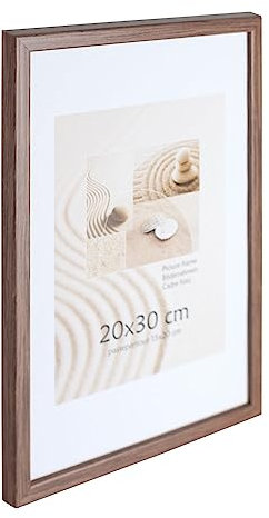 Holz Bilderrahmen Plexi Foto Rahmen Collage Wanddeko Poster S111: Farbe: Braun | Format: 15x20