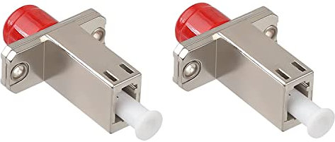2 Packungen FC-Buchse auf LC-Buchse Glasfaser-Adapter, Hybrid-Multi-Mode/Singlemode-Optischer Adapter/Kupplung