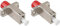 2 Packungen FC-Buchse auf LC-Buchse Glasfaser-Adapter, Hybrid-Multi-Mode/Singlemode-Optischer Adapter/Kupplung