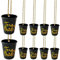 Blue Planet Fancy Dress Bulk Buy Offers Team Bride Shot Glasses Cups Bride to Be Shot Glass Cup Plastic Hen Party Beaded Necklace Black and Gold (1x Team Bride)