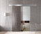 BOSS Porta Scorrevole in vetro 60x215 cm (60/80/90 cm) 8 mm, vetro Bronzo, kit hardware complete (60x215 cm)