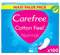 Carefree Slipeinlagen Cotton Feel Normal mit Frischeduft, 100% atmungsaktiv für ein langanhaltendes Frischegefühl, Größe Normal, 100 Stück