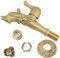 AERZETIX - C60240 - Grifo de lavabo canela para pared 1/2'' cabeza de dragón con manija antiguo retro decorativo - fuente ornamento baño vintage grifería jardín - en latón