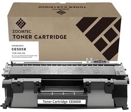 ZOOMTEC Ersatz für HP CE505X 05X CE505A 05A Tonerkartusche kompatibel für HP LaserJet P2030 P2035 P2035N P2050 P2055 P2055D P2055DN P2055X (1 Schwarz)