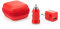 Cargadores USB, Ideales para Coche y Pared con 1000 mAh de Velocidad de Carga en un cómodo Estuche (Red)