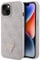 Guess GUHCP15SP4TDPP Hülle für iPhone 15 6.1 Rosa hardcase Leather 4G Triangle Strass