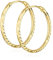 NKlaus Paar 14mm Creolen 333 Gelbgold 8 Karat Ohrringe 1,1mm breites Damen Ohrschmuck 14800