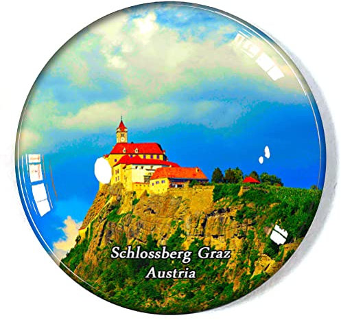 Schlossberg Graz Österreich Kühlschrankmagnet Kühlschrankmagnet Gefriermagnet Souvenir Deko Magnet Aufkleber Glas Basteln