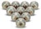 FURNISHFUL FINESSE Vert Clair Boutons de Porte D'armoire Boutons de Tiroir en Céramique Commode Pour Tiroir Cuisine et Meubles Placard et Poignées en - Lot de 6