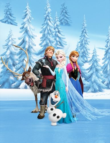 BERONAGE Große Frozen Die Eiskönigin Decke Sven Rentier 130 x 170 cm super weiche Kuscheldecke Wohndecke Sofadecke Fleece-Decke Disney Anna ELSA Kristoff Snowman Arendelle Pass. z. Bettwäsche