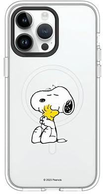 RhinoShield Clear Hülle für MagSafe für iPhone 14 Pro Max | Snoopy Starker Magnet, Anti-Vergilbung, transparent, hohe Klarheit, stoßfest, Fallschutz nach Militärstandard