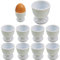 10 Uds. Hueveras De Plástico, Soportes para Huevos Individuales, Bandeja para Huevos, Utensilios De Cocina, Herramientas para Huevos Duros, Desayuno, Fiesta, Comedor