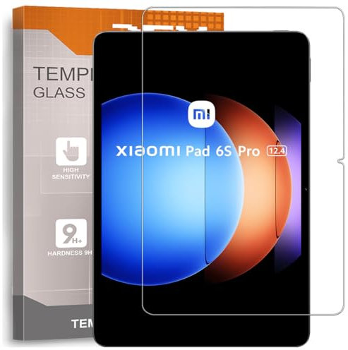 REY Pack 2X Pellicola salvaschermo per XIAOMI Pad 6S PRO 12,4, Vetro temperato, di qualità Premium