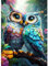 AIRDEA Bunte Eule Diamond Painting Erwachsene, DIY 5D Blumen Diamant Painting Bilder, Bastelset Erwachsene Frauen als Haus Wanddeko 30x40 cm