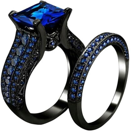 AKTOUR Anelli Serpente nuziali per fidanzamento e matrimonio, anelli impilabili, anelli con zirconi alla moda, regalo Anello Di Fiori Di Ciliegio (C, 11)