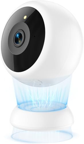 Caméra de sécurité sans fil extérieure Magnétique - Vidéo 2K HD, détection de mouvement, vision nocturne, étanche, contrôle par app, installation facile pour surveillance intérieure et extérieure