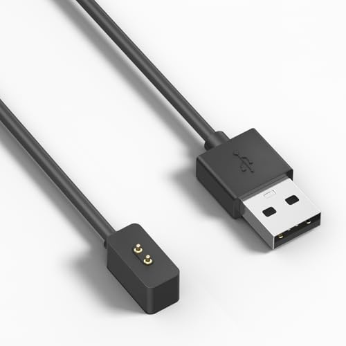 YLK Chargeur Compatible avec Redmi Watch 4/5/Watch 3 Active, 100cm Câble de Chargement USB Remplacement, Noir