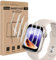 Carantee Verre Trempé pour Apple Watch Series 7/8/9(45mm), 4 pièces à l'épreuve des bulles protection écran, Anti-huile, Anti Rayures, HD Flexible Transparent Apple Watch 45mm vitre protection