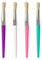 4PCS Kids Paint Brushes Set for Toddlers, Washable, Round Tips for Acrylic, Watercolor, Oil Painting - Easy Grip Handles, Durable Bristles, Art Supplies for Beginners