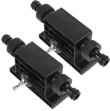 QUMIIRITY 2pezzi Pompa Trasferimento Per Trapano Da Pompa Acqua Alimentata Da Trapano Per Elettrica Per Benzina Compatto e Portatile Realizzato in Robusta e Materiali Metallici