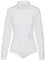Seidensticker Damen Bodybluse Langarm Slim Fit Uni Bügelfrei Bluse, Weiß, 40 EU