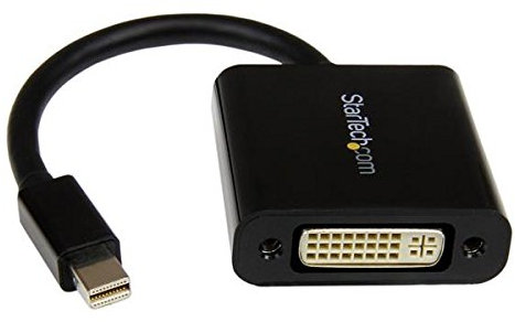 StarTech.com Mini DisplayPort® to DVI Video Adapter – DP Converter Cable – 1920 x 1200 – Passive – Adapter for Cable (Mini-DisplayPort, DVI-I, Male/Female, Black, 1920 x 1200 Pixels, 0 – 60 °C)