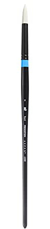 Princeton Aspen, Glare-Free Plein Art Brush for Acrylic & Oil, Series 6500 Round Synthetic, Size 8