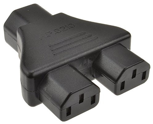 IEC C14 to 2 x IEC C13 Computer PSU Kettle Lead Y Splitter Cable Adapter