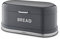 Tower T826170GRP Belle Bread Bin with Embossed Chrome Lettering, Graphite, Steel, Grey