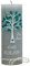 Christ-Kerzen Taufkerze Lotti Junge oder Mädchen mit Name und Datum, individuell und handverziert 1307, Variante:Glasteelichteinsatz