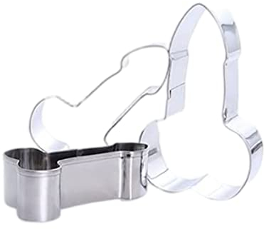3pcs Cookie Cutters Set En Acier Inoxydable Biscuit Fondant Moule De Boulange Emporte Piece Patisserie Moule De Cuisson Dessin Animé